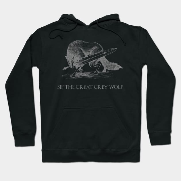 Sword The Great Gret Wolf Hoodie by lindyss